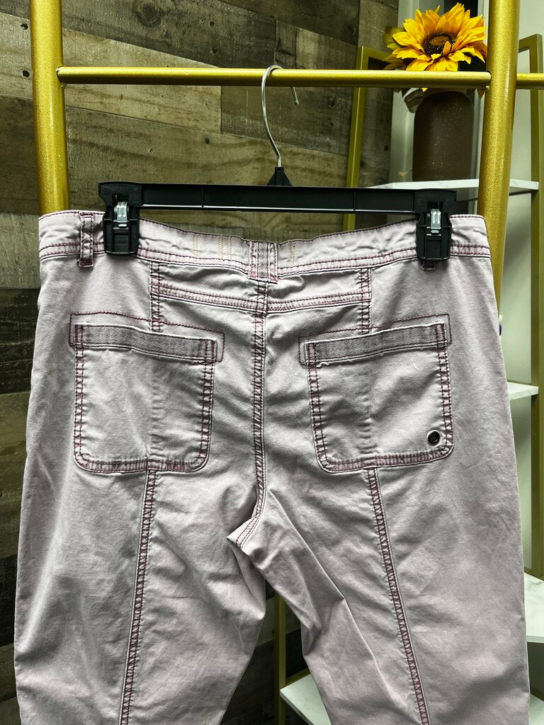 Anthro Lilac Hei Cargo Drawstring Chino Size 28