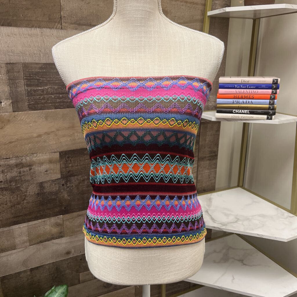 Mags & Pye Pink, Brown, Multi Color Tub Top Size S