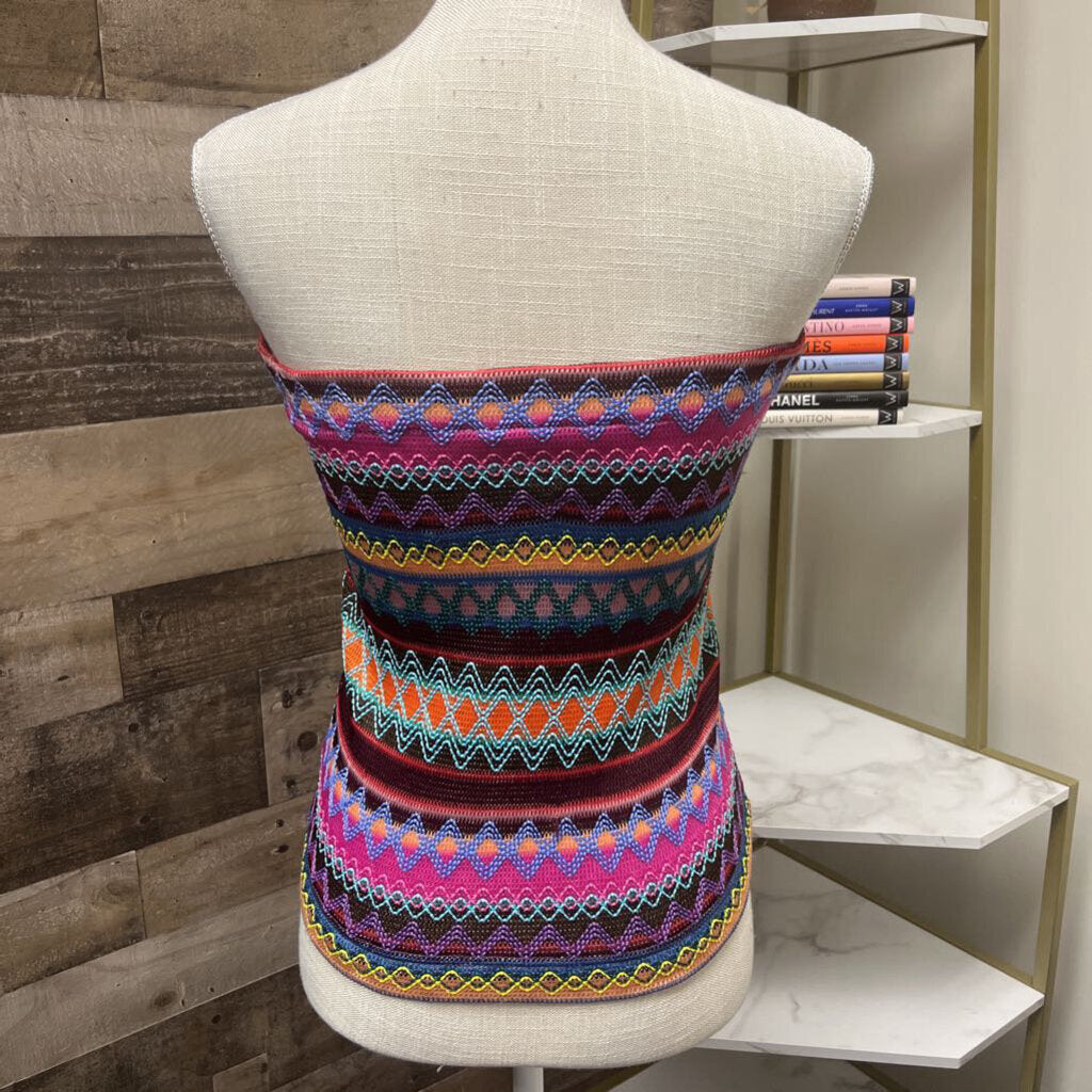 Mags & Pye Pink, Brown, Multi Color Tub Top Size S