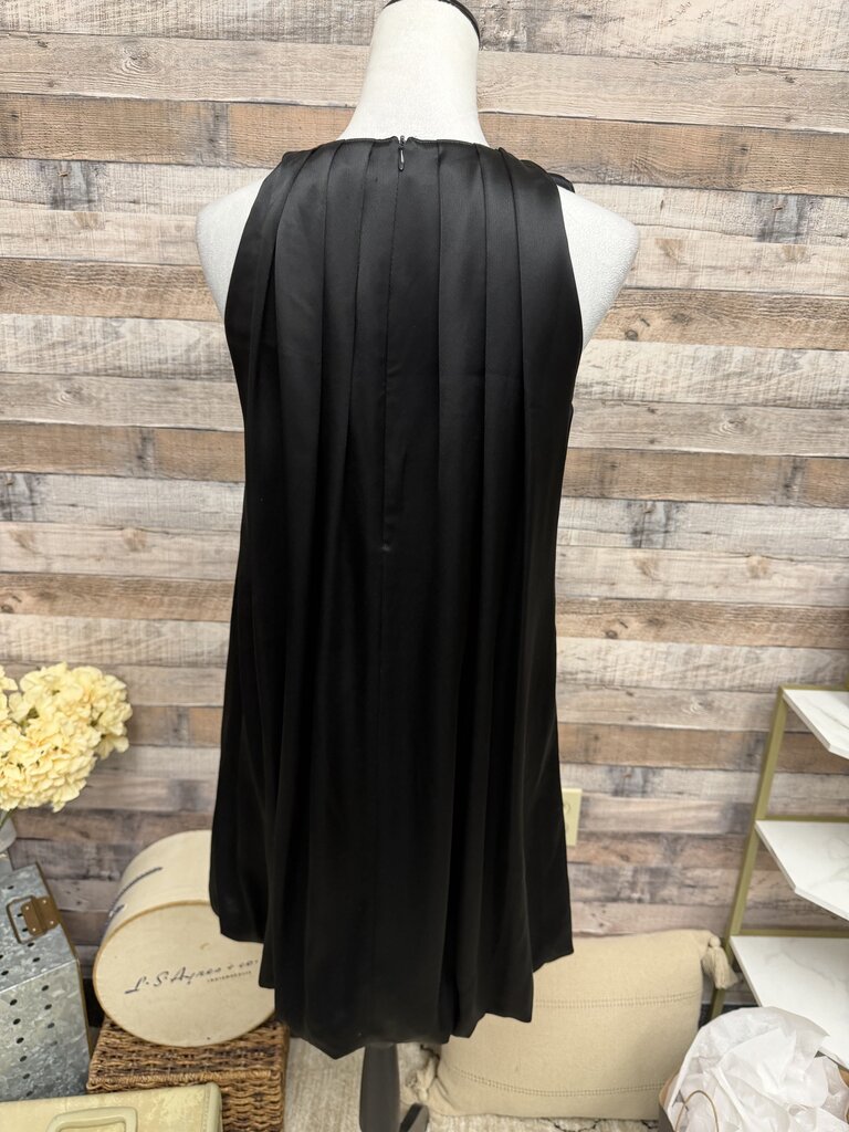 A.B.S Black Sleeveless Pleated Bubble Size 4