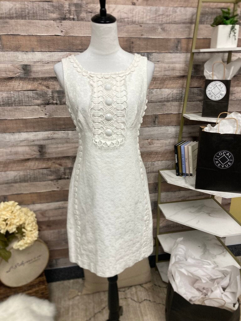 Lilly Pulitzer White Eyelet Sleeveless Size 6