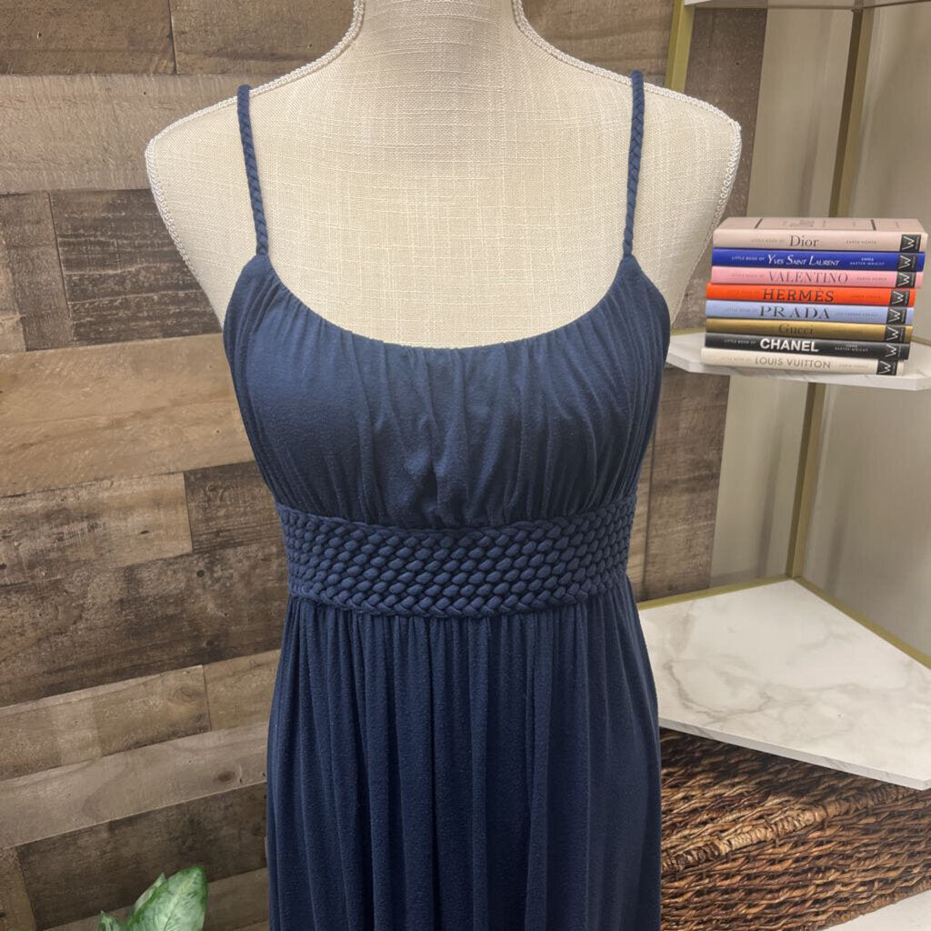 Mai Tai Navy Blue Empire Waist Maxi Size XS