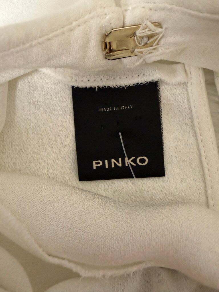 Pinko White Sleeveless Blouse Size 6