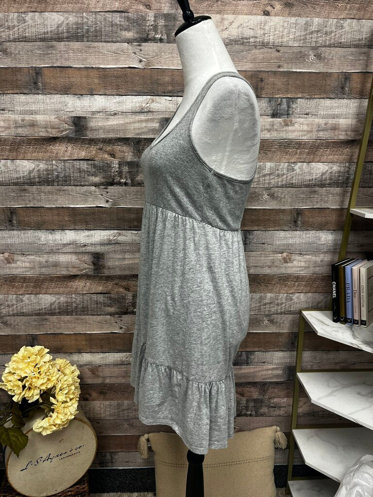 Bobi Gray Ribbed Racerback Tank T-Shirt Size S