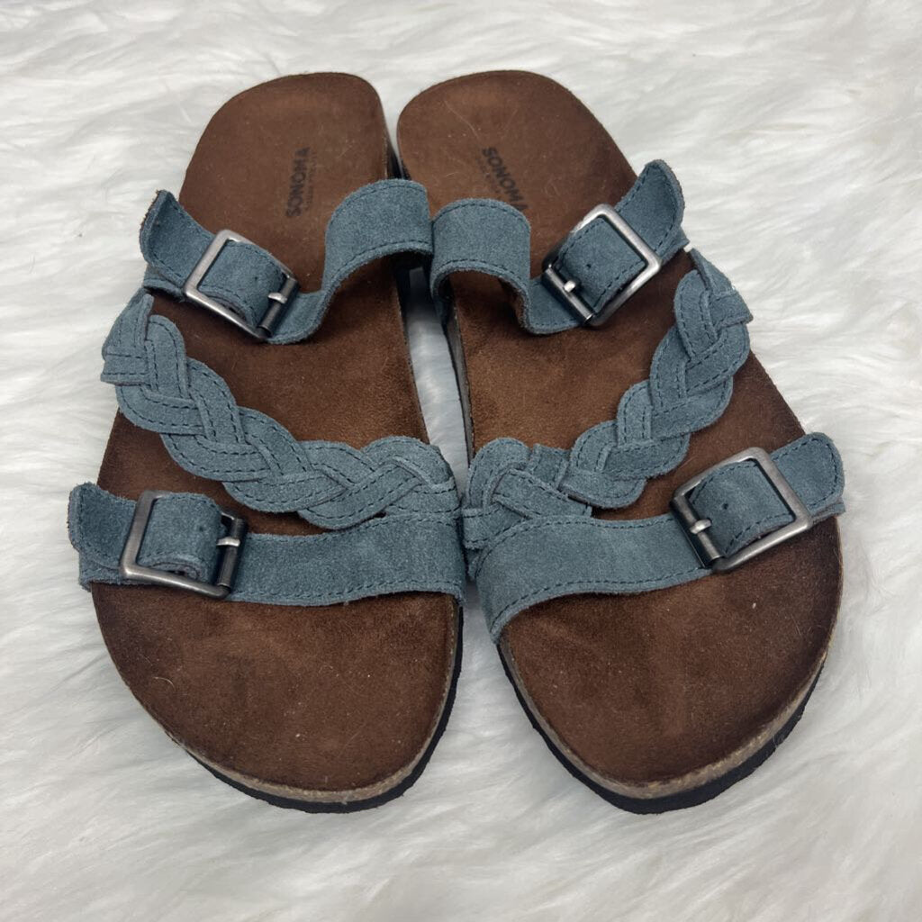Sonoma Faux Suede Braided Sandals Size 7