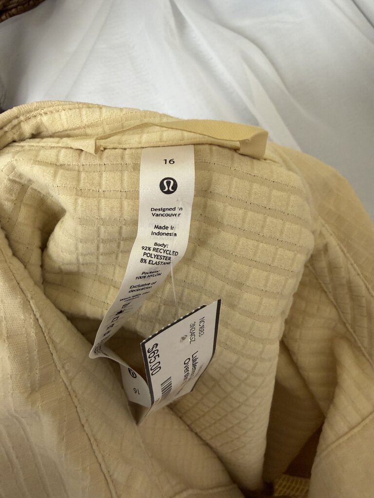 Lululemon Grid Fleece Hiking Overshirt Size 16 Lululemon Tan 16 women TOPS