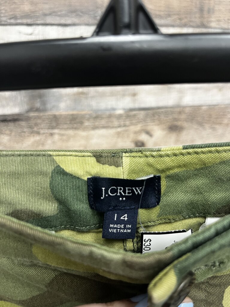 J Crew Camo Pants Size 14