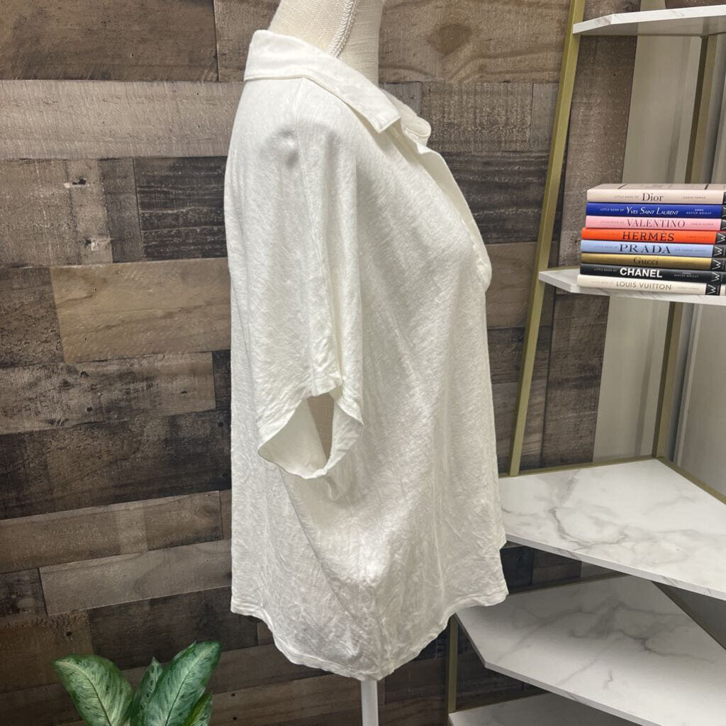Banana Republic Linen Collared Shirt Size XL