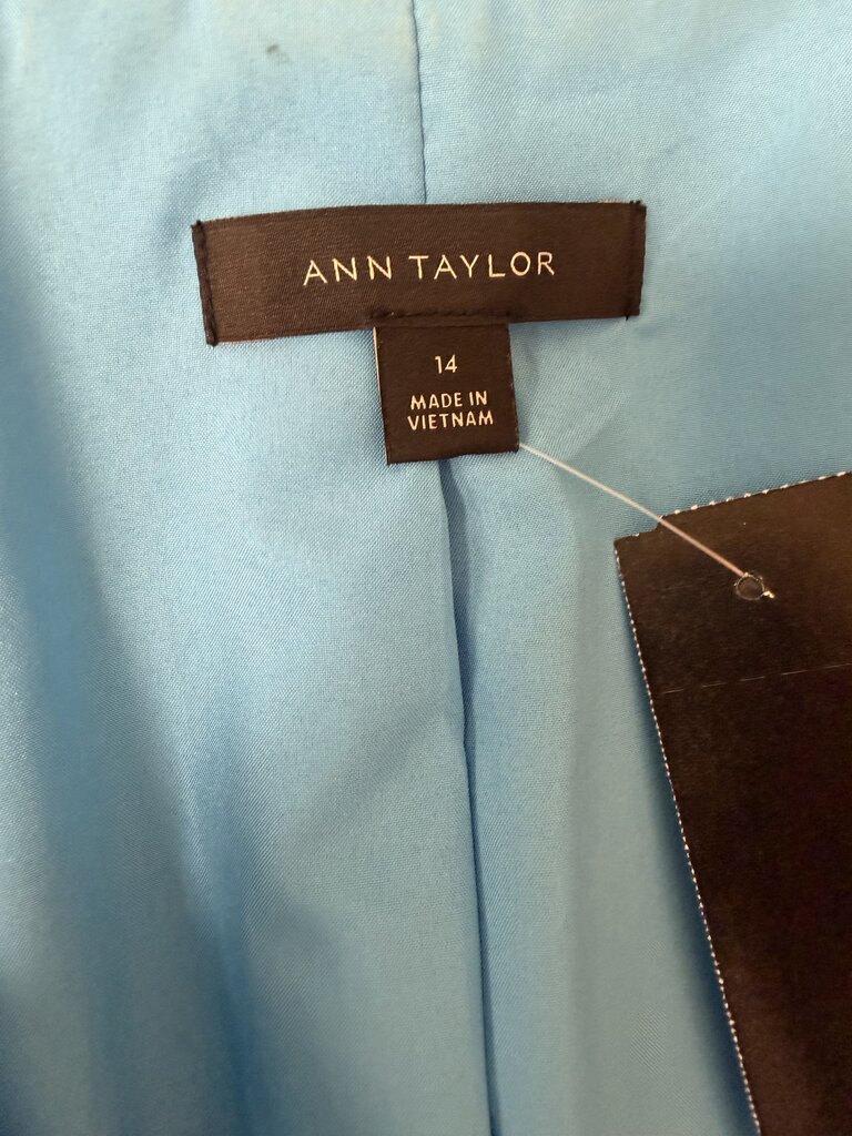 Ann Taylor Sky Blue Women's Blazer Size 14