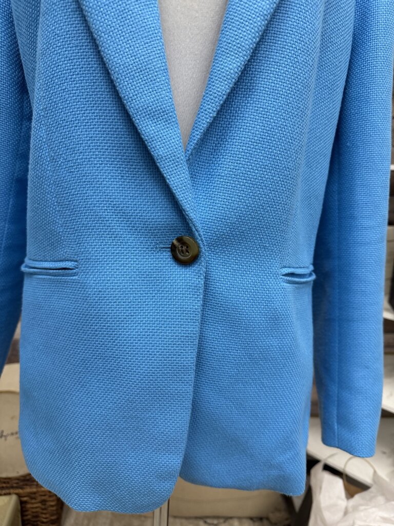 Ann Taylor Sky Blue Women's Blazer Size 14