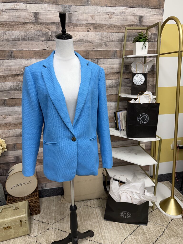 Ann Taylor Sky Blue Women's Blazer Size 14
