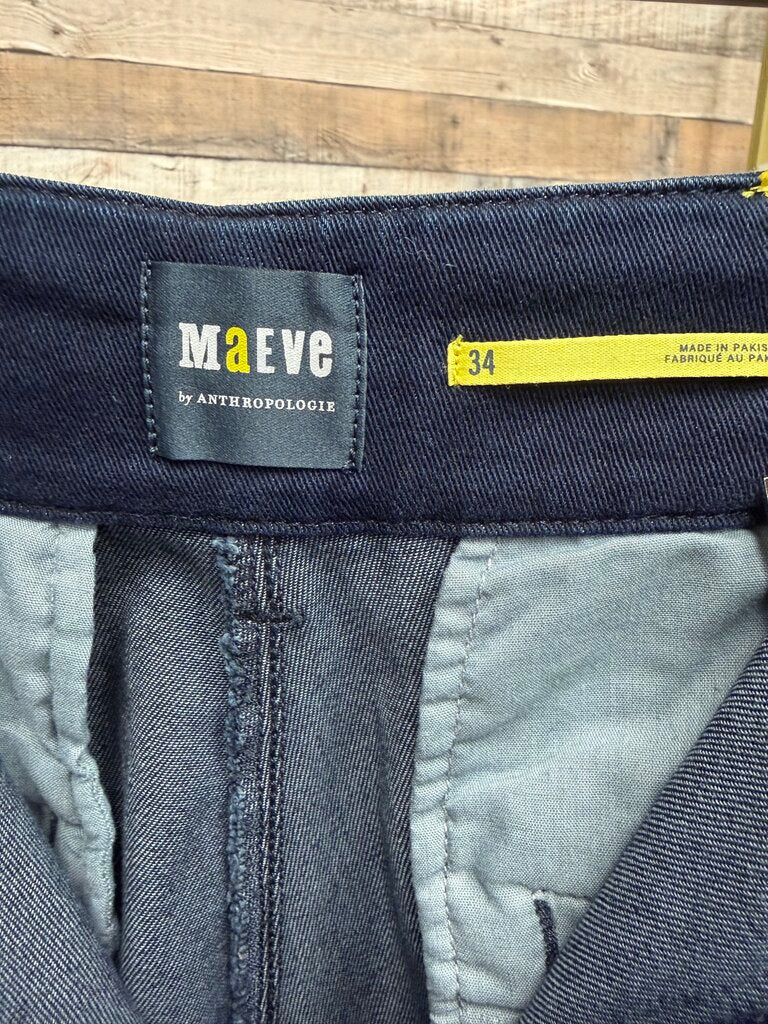 MAEVE by Anthropology High Rise Dark Wash Flare Jeans Size 34 Anthropology Jean 34 women JEANS