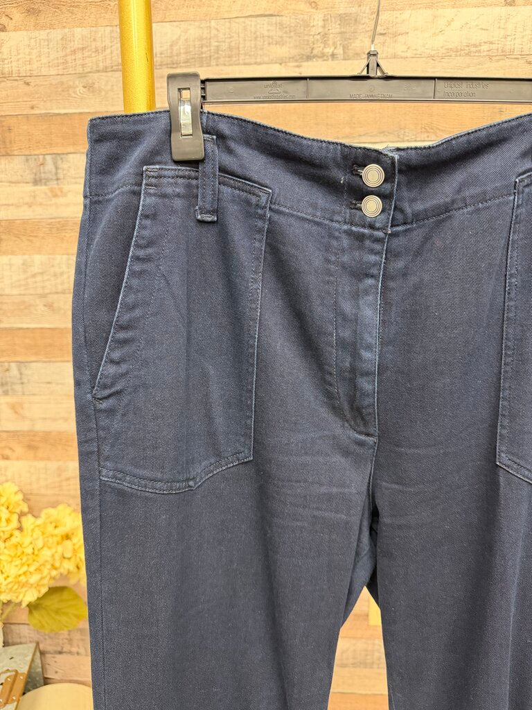 MAEVE by Anthropology High Rise Dark Wash Flare Jeans Size 34
