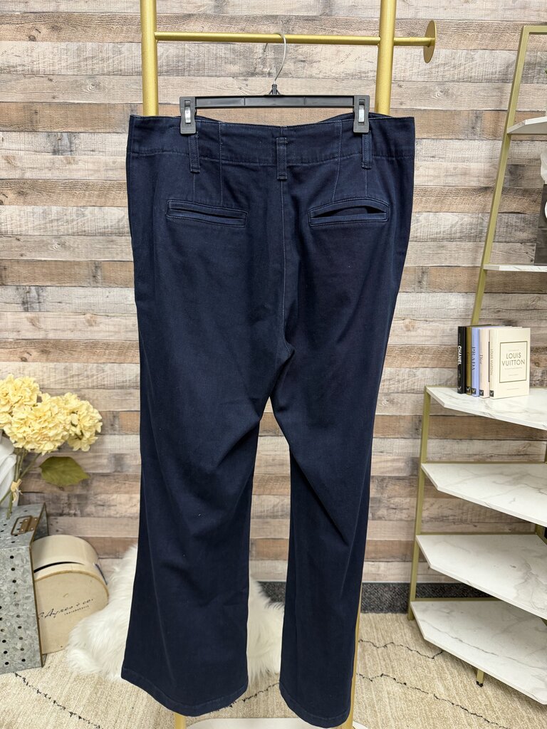 MAEVE by Anthropology High Rise Dark Wash Flare Jeans Size 34
