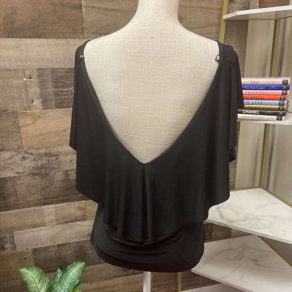 White House Black Market Off the Shoulder Short Sleeve Top Size XL