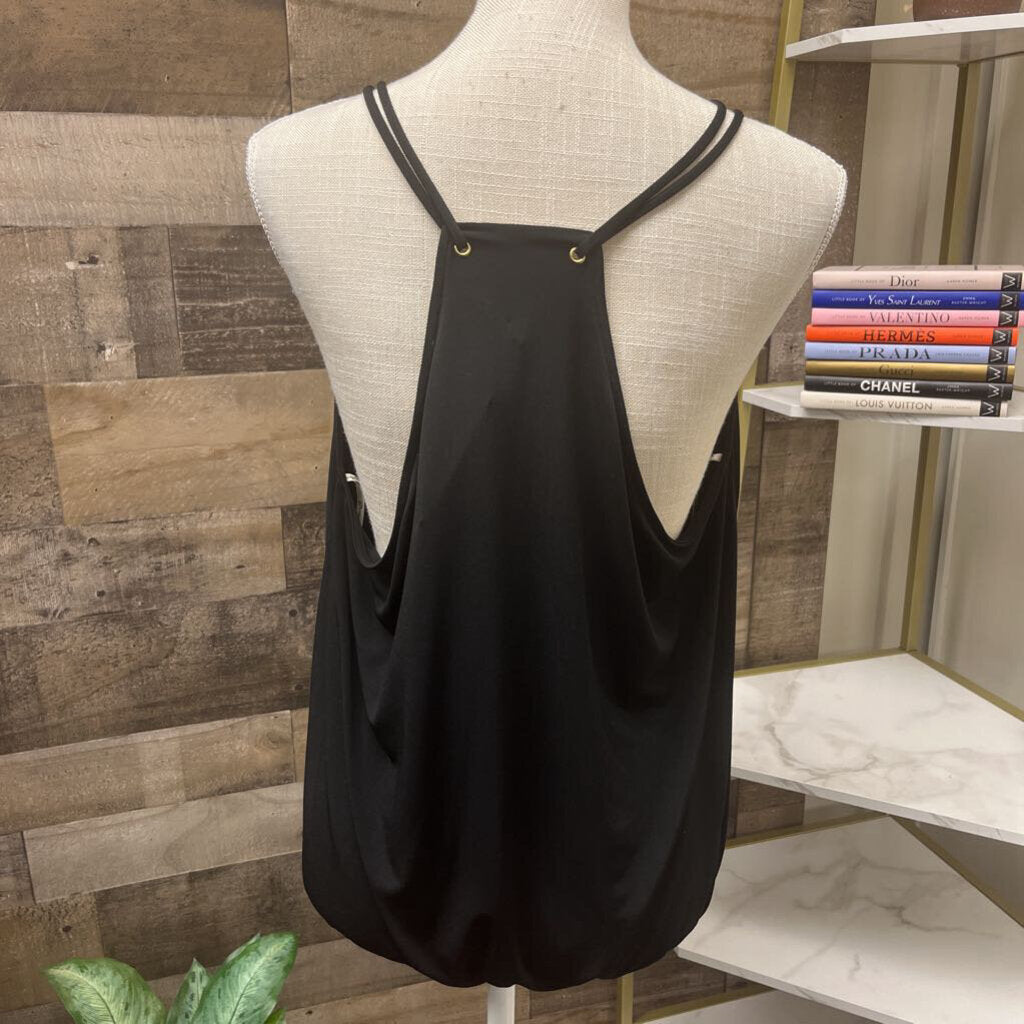 GUESS Black Tank Top Blouse Size XL