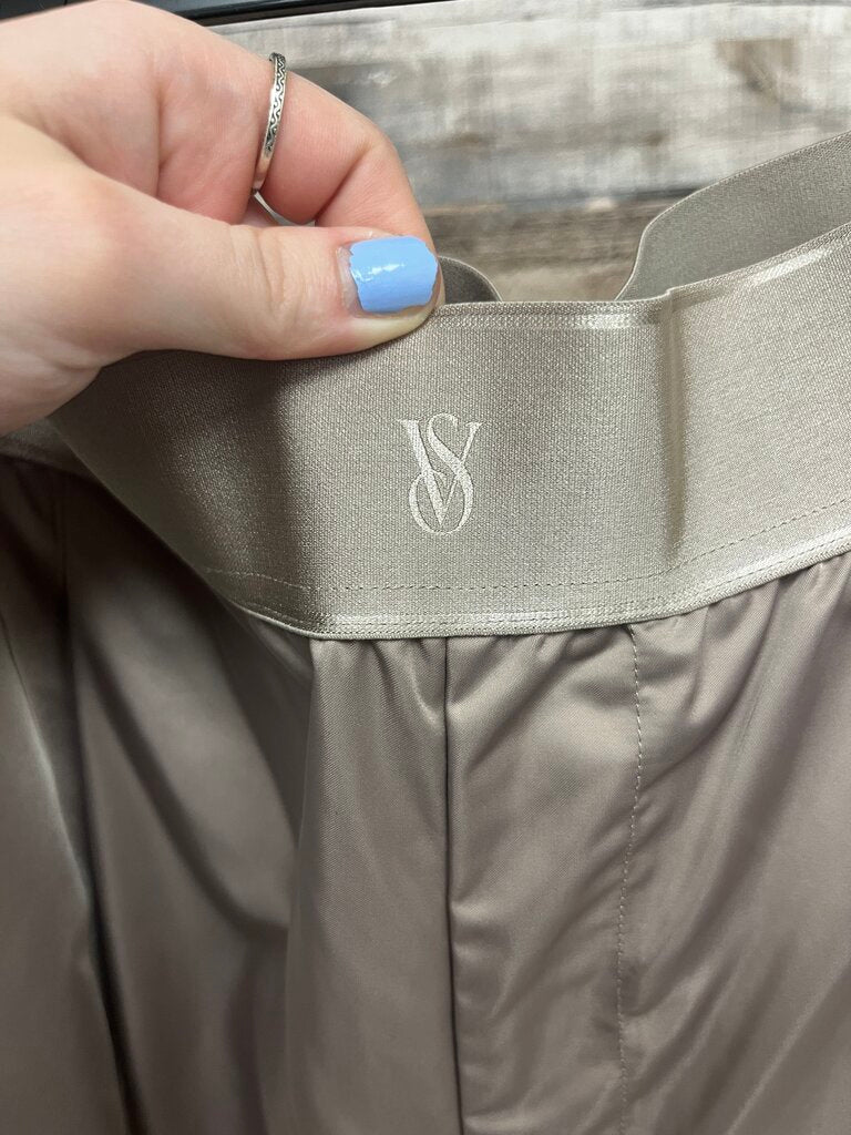 Victoria's Secret Tan Satin Wide Leg Pants Size XL