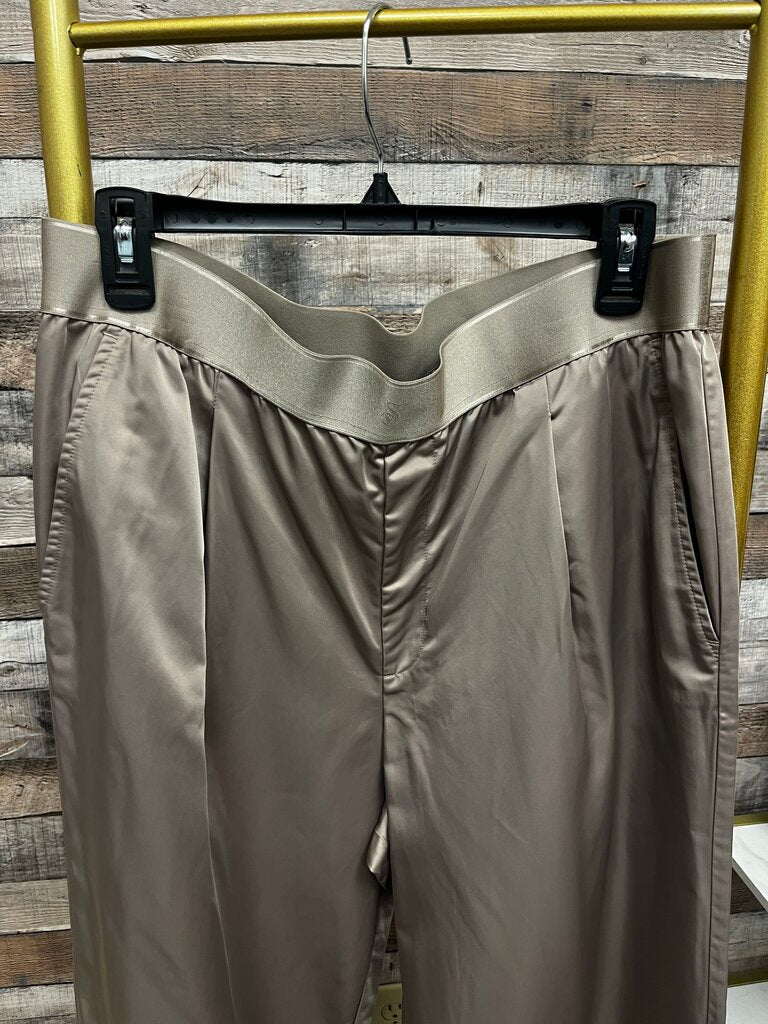 Victoria's Secret Tan Satin Wide Leg Pants Size XL