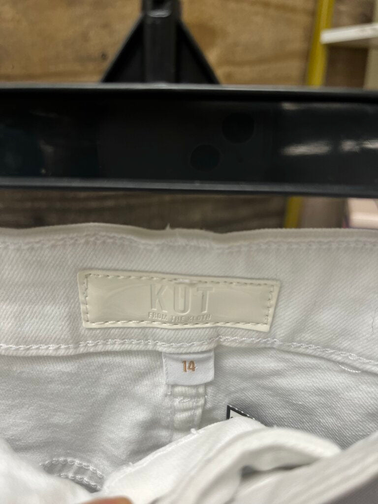 Kut From The Kloth Jane High Rise Short White Size 14