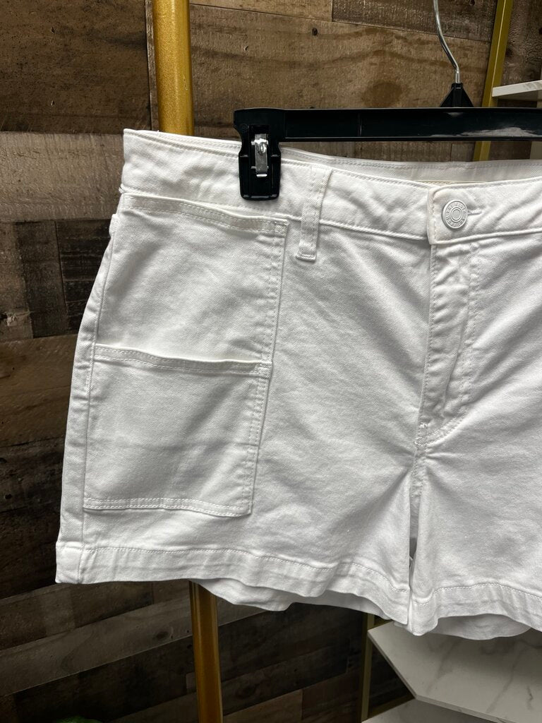 Kut From The Kloth Jane High Rise Short White Size 14