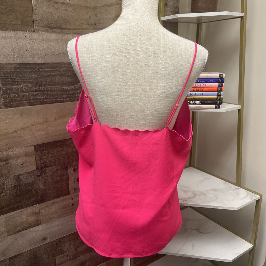 J Crew Scalloped Pink Cami Size 14