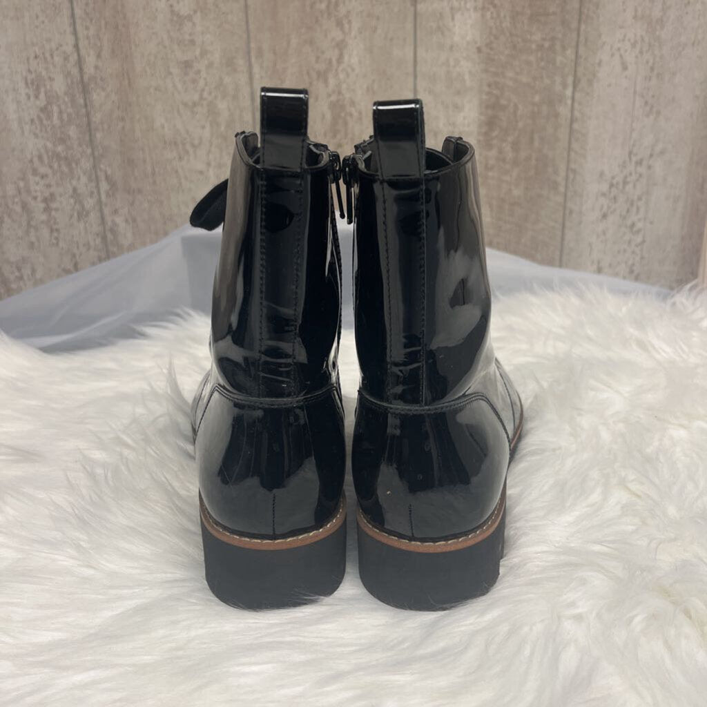 VIONIC Lani Black Patient Women's Lace-Up High Top Combat Boot Size 10