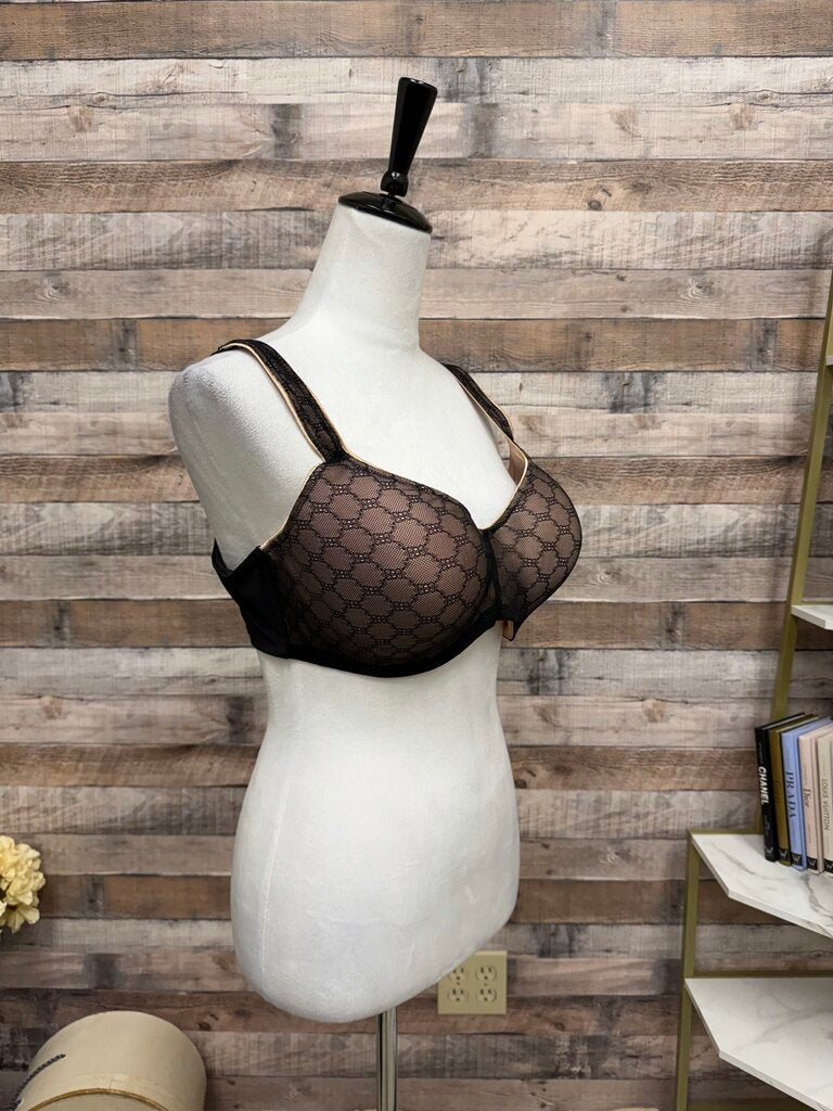 Soma Stunning Support Geo Lace Balconette Bra Size 38DD