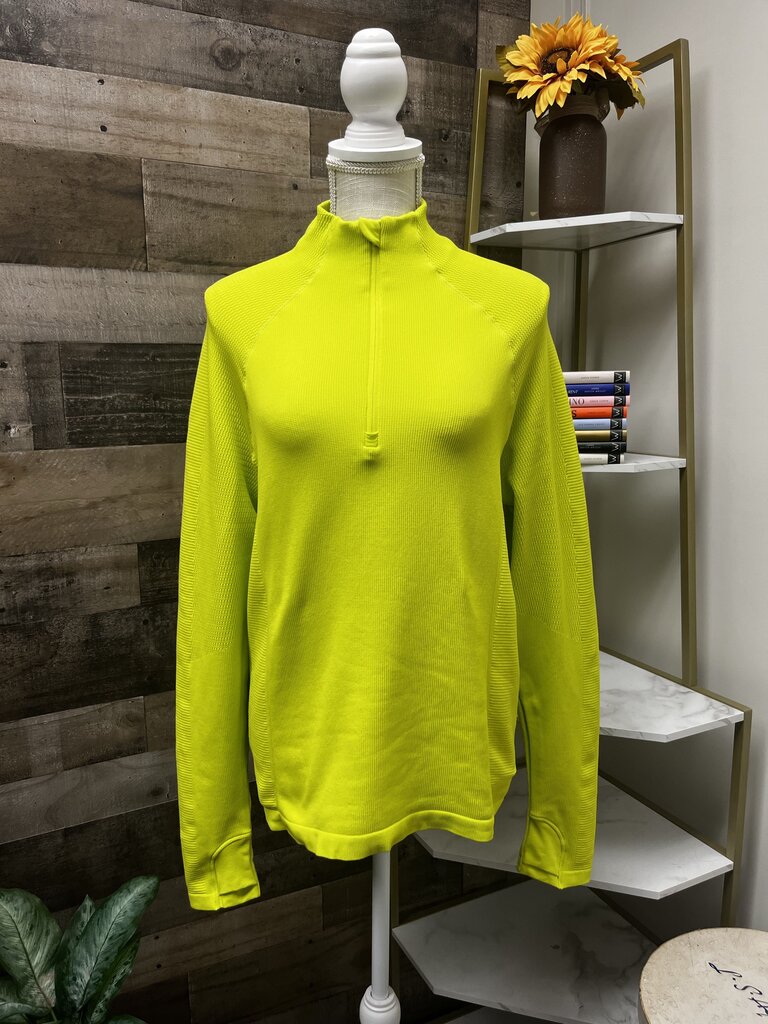 Athleta Flurry Half Zip Mock Neck Top Size XL