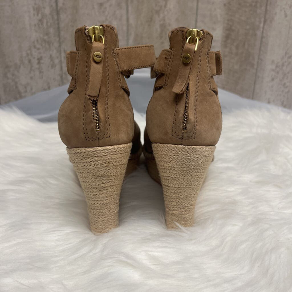UGG Jolina Strappy Cut Out Wedge Size 8.5