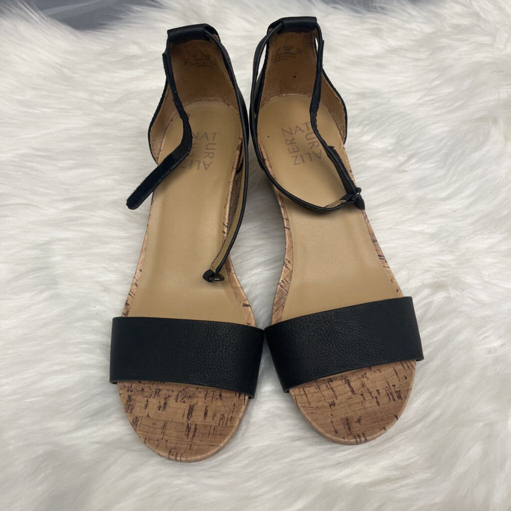 Naturalizer Women's Black Wedge Sandals Size 8