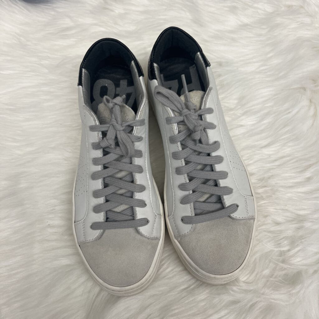 P448 Thea Lowtop Sneaker White/Grey Size 8.5