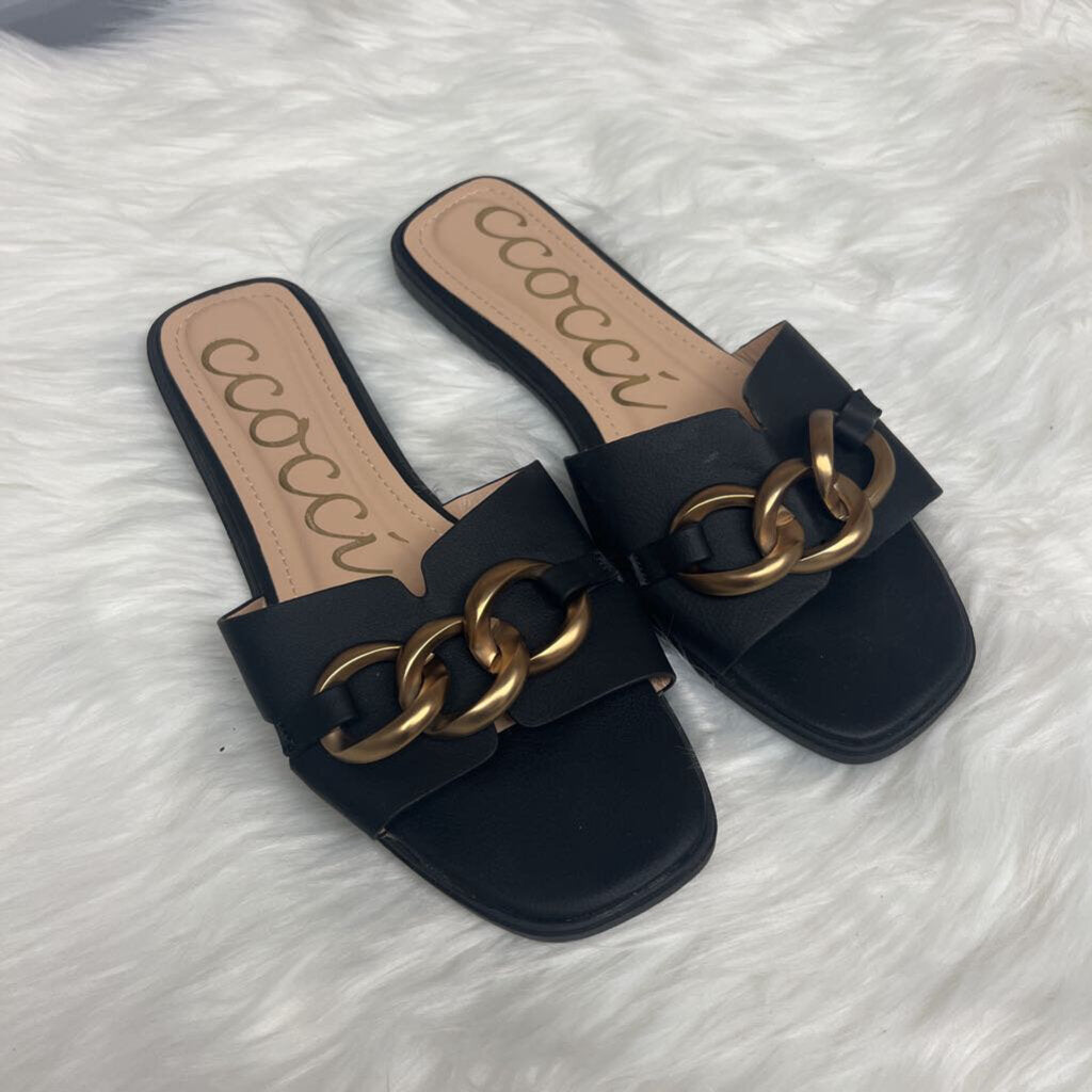 Baylor Sandals by CCOCCI Chain Link Slides Size 8