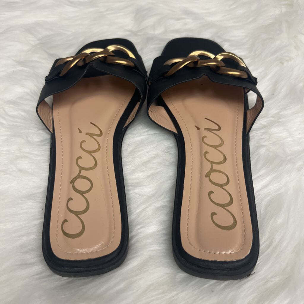 Baylor Sandals by CCOCCI Chain Link Slides Size 8