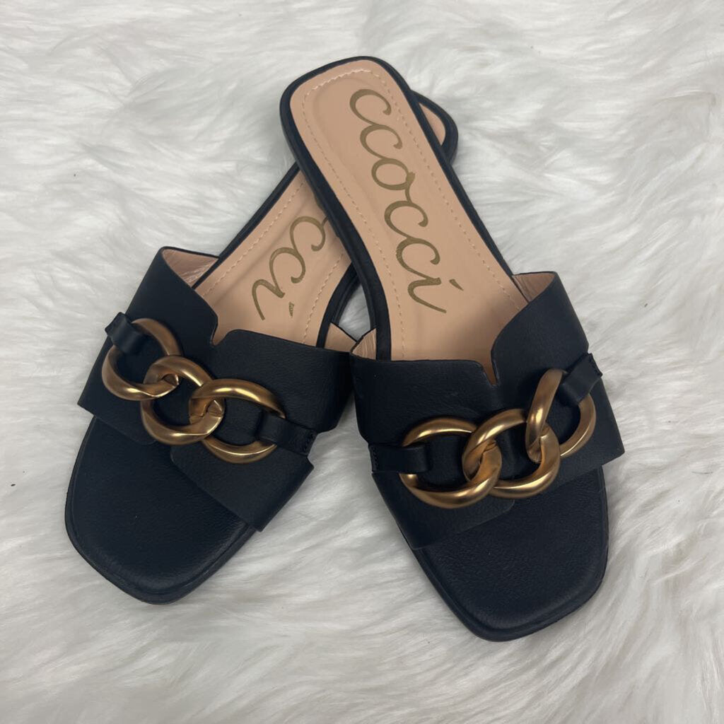 Baylor Sandals by CCOCCI Chain Link Slides Size 8