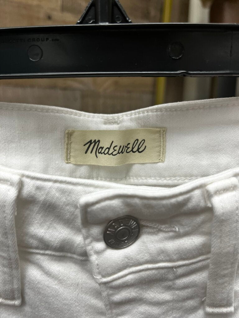 Madewell White Curvy High Rise Skinny Jeans Size 27 Tall