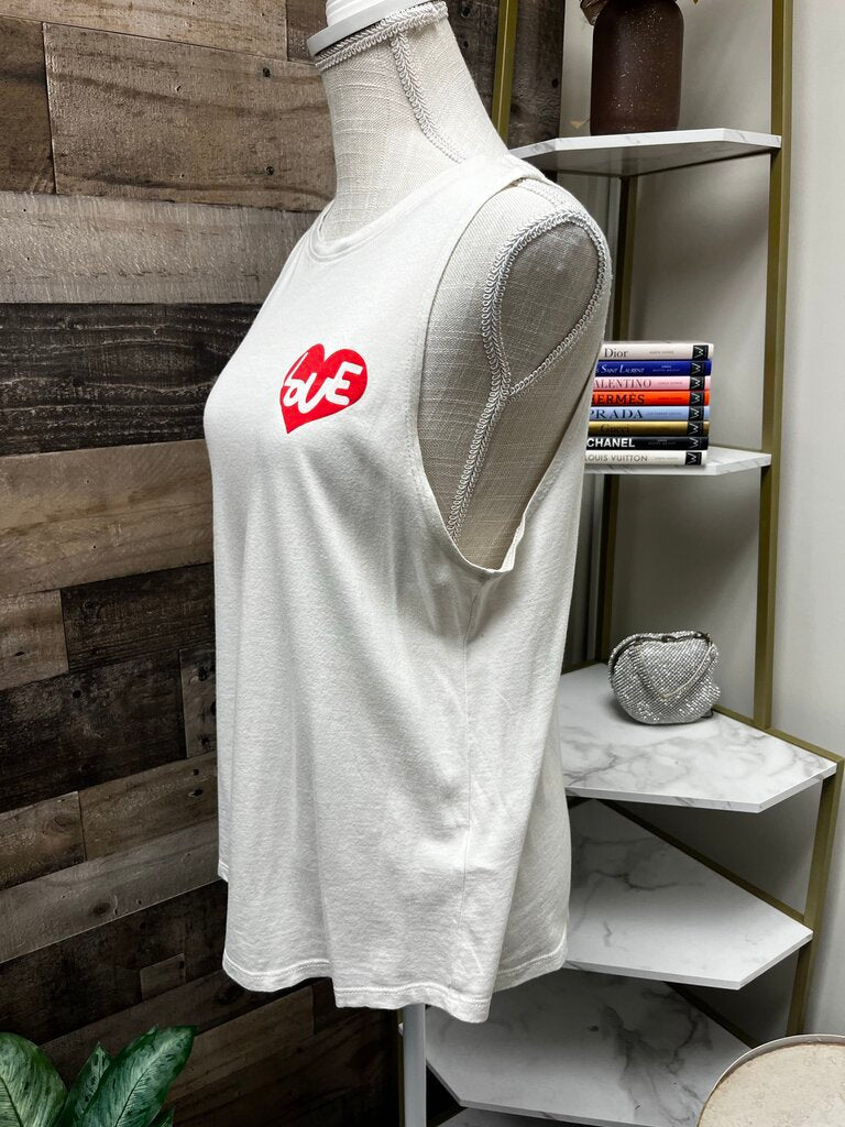 Spiritual Gangster Heart Muscle Tank T-Shirt Size S