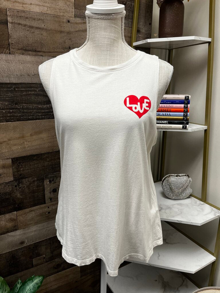 Spiritual Gangster Heart Muscle Tank T-Shirt Size S