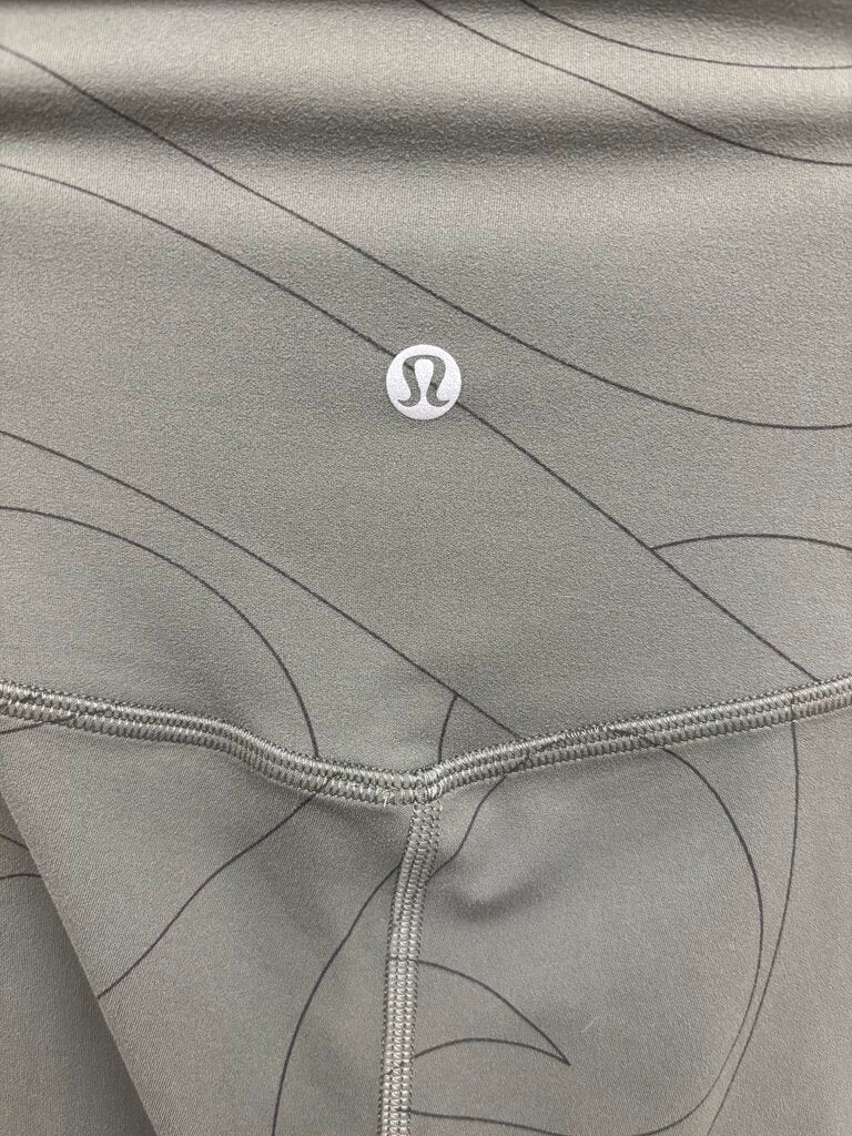 Lululemon Green Fine Line Print Leggings Size S