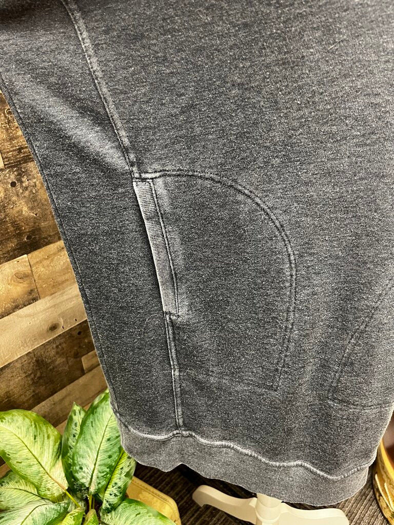 Anthropologie Daily Practice Grey Pocket Terry Tunic Dress Size XS