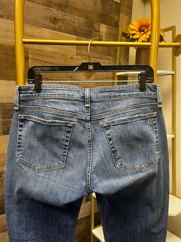 Rag & Bone Dre Low-Rise Slim Boyfriend Jeans Medium Wash Size 28