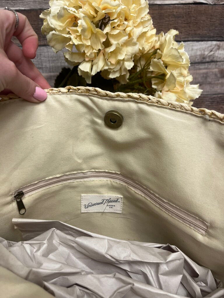 Universal Thread Straw Fringe Bag