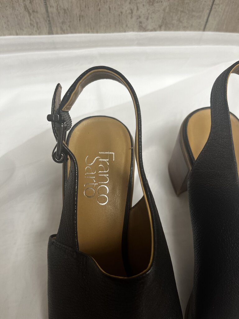 Franco Sarto Black Heels Size 7.5