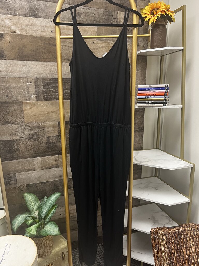 GAP Black Cinch Waist Jumpsuit Size S