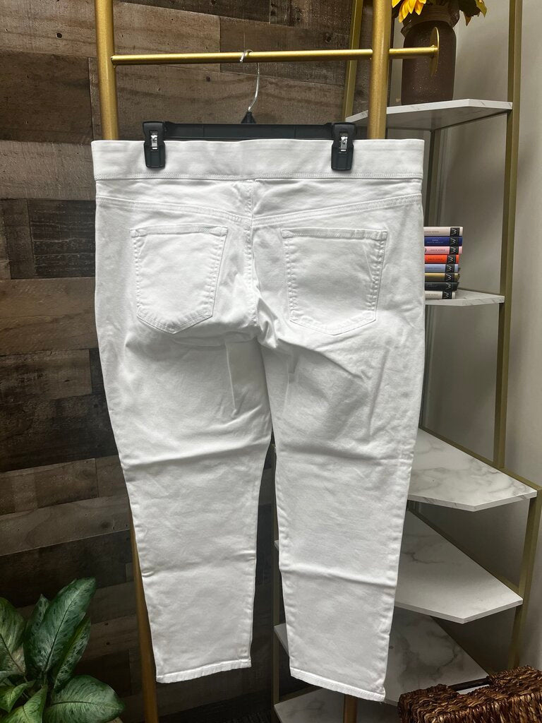 Gloria Vanderbilt All-Around Slimming Effect White Jeans Size 14
