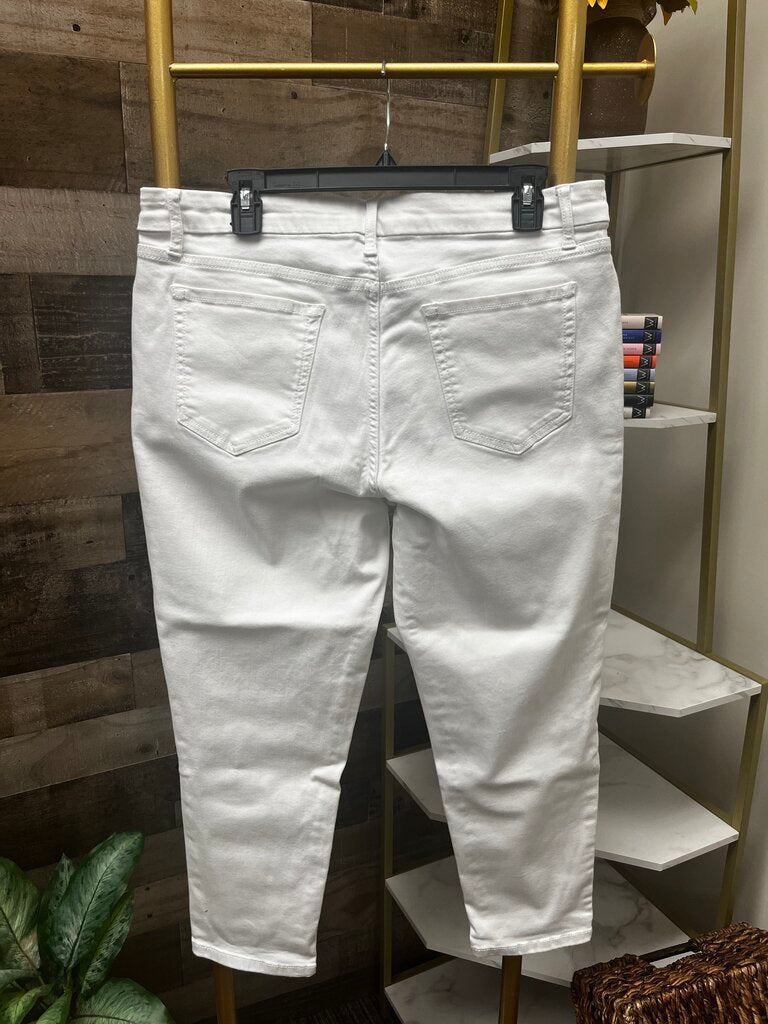 Fall's Creek White Twill Jean Capris Size 14