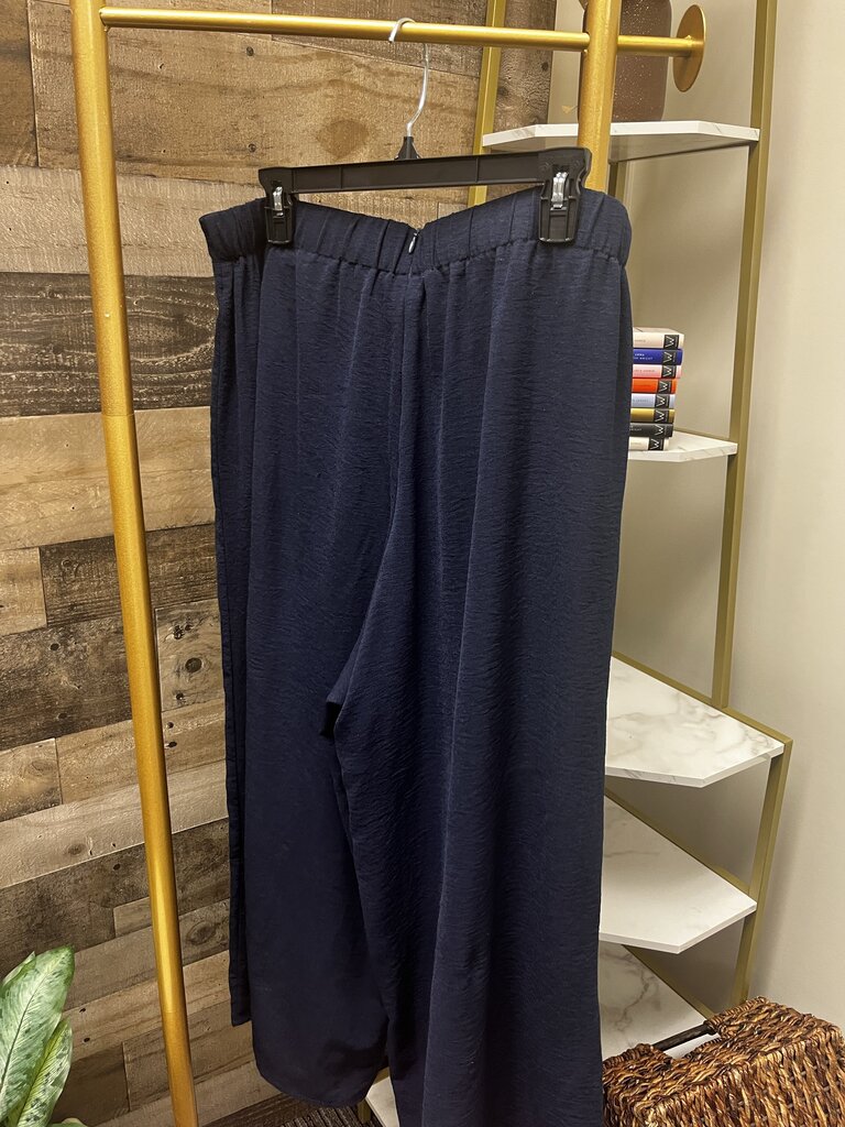 ROYLAMP Women's 2 Piece Outfit Basic Top and Cropped Wide Leg Pant Set Size XL