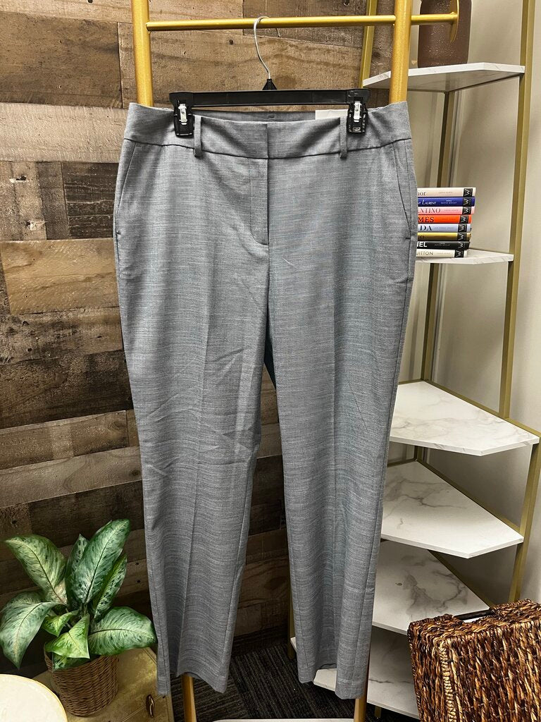 Ann Taylor Curvy Fit Straight Leg Grey Trousers Size 12