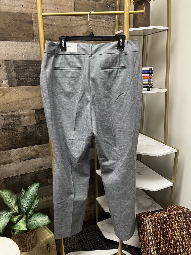 Ann Taylor Curvy Fit Straight Leg Grey Trousers Size 12