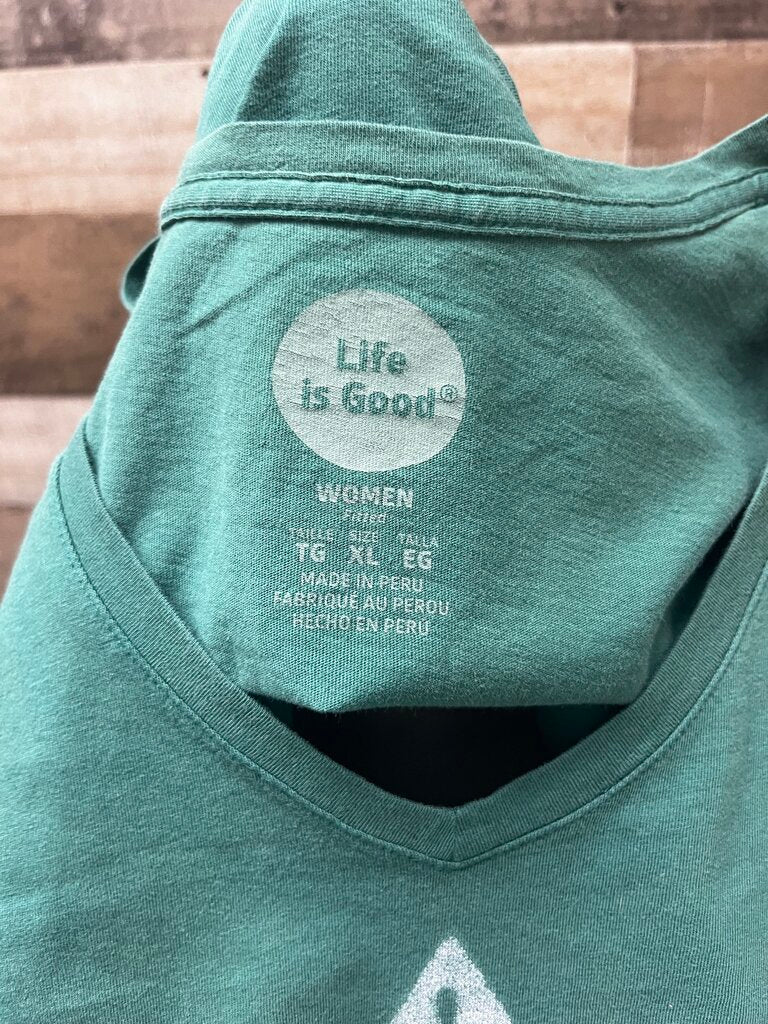 Life Is Good Optimistic by Nature Long Sleeve Tee Size XL