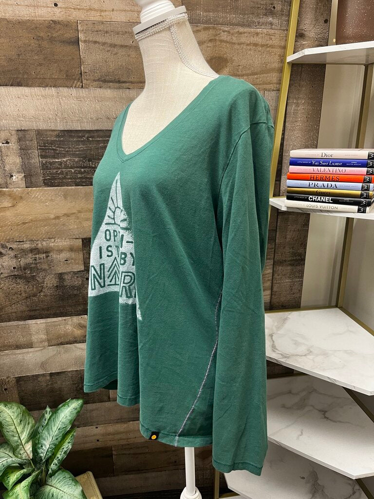 Life Is Good Optimistic by Nature Long Sleeve Tee Size XL